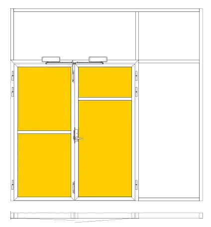Door panel of a profile door