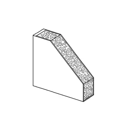 Core of a flush door panel