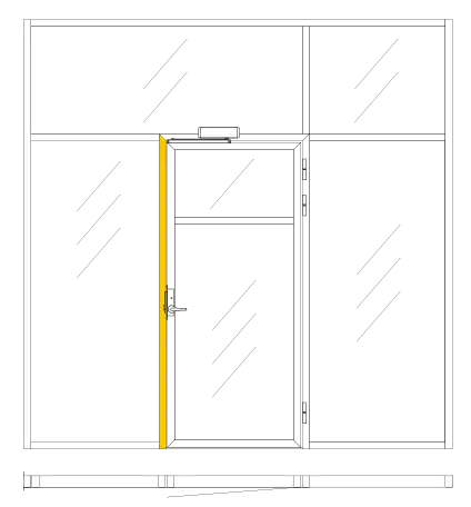 Lock jamb of a door