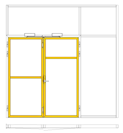 Rails and stiles of a door