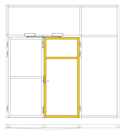 Slab of a door