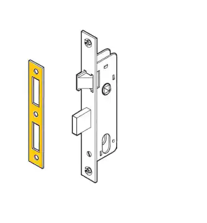Strike plate of a mortise lock